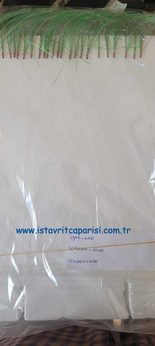 çinekop çapari, lüfer çapari, sarıkanat çapari, palamut çapari, tırsı çapari, 25 iğneli çapari, simli çapari takımı, beyaz sim çapari, yeşil sim çapari, turuncu sim çapari
